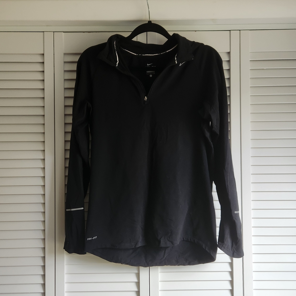 ☀️Nike Women's Black Dri-FIT Long Sleeve pullover jacket Top